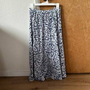 Women Within Plus Size Maxi Skirt blue and white